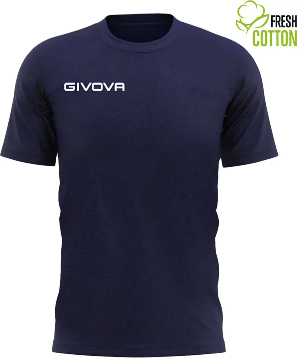 Katoenen T-shirt Givova Fris Marineblauw