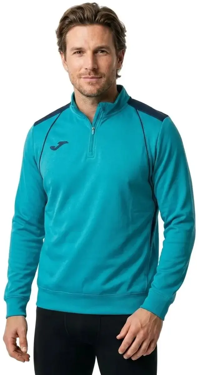 Joma Championship Vii Sweatshirt Met Halve Rits Blauw S Man