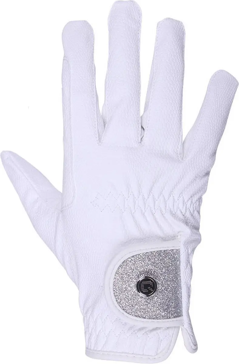 Qhp Handschoen Glitz White