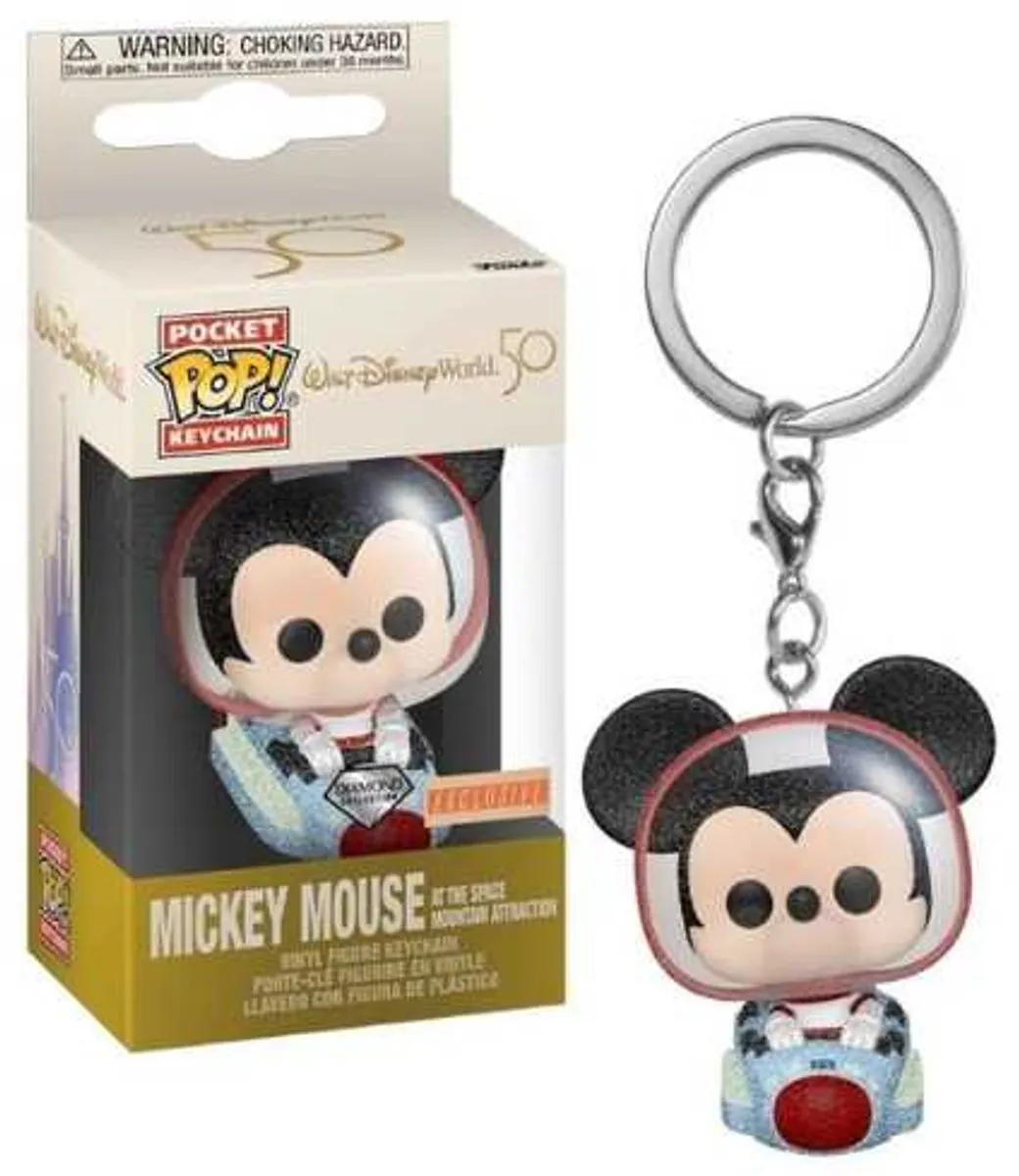 Funko Disney Mickey Mouse Space Mountain Diamond Collection Keychain - Multi - afbeelding 2 van 2