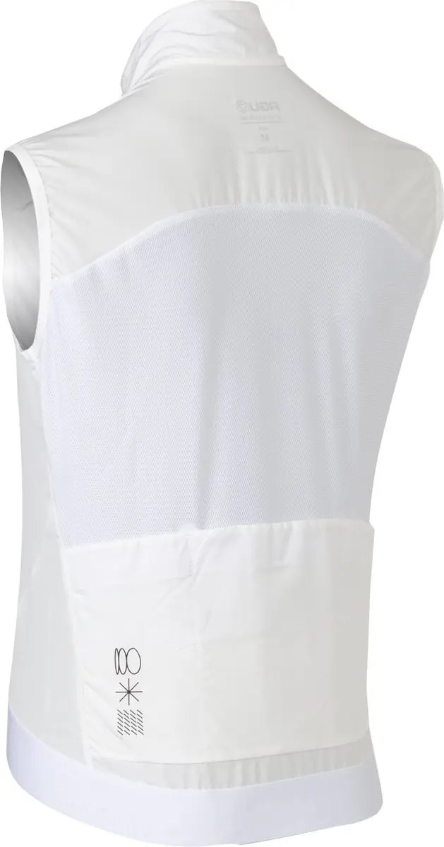 AGU Six6 Undyed Fietsvest - Winddicht & Waterafstotend S - Wit