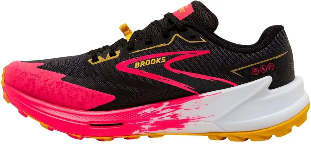 Brooks Catamount 3 Trailrunningschoenen Dames - 38 - Zwart/Rozeroze/Geel - afbeelding 6 van 6