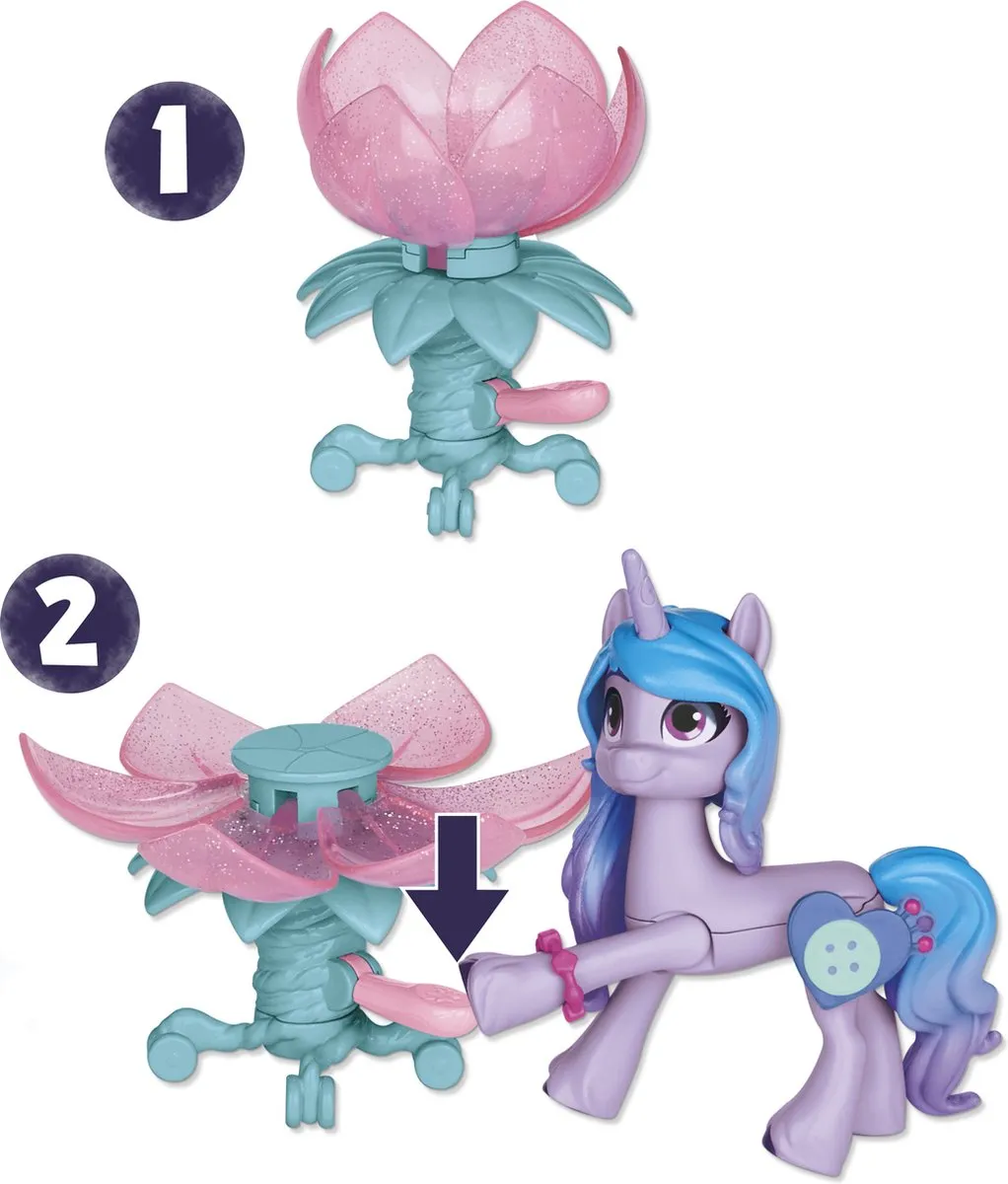 Hasbro My Little Pony Izzy Moonbow Unicorn Tea Party Speelfiguur - Multikleur - afbeelding 6 van 6