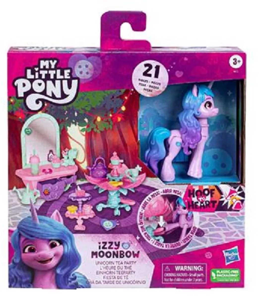 Hasbro My Little Pony Izzy Moonbow Unicorn Tea Party Speelfiguur