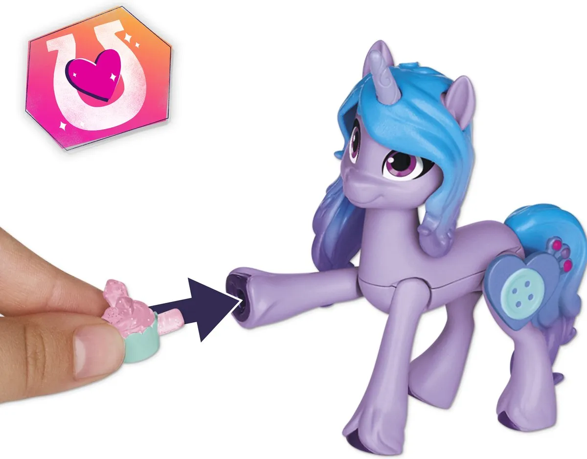 Hasbro My Little Pony Izzy Moonbow Unicorn Tea Party Speelfiguur - Multikleur