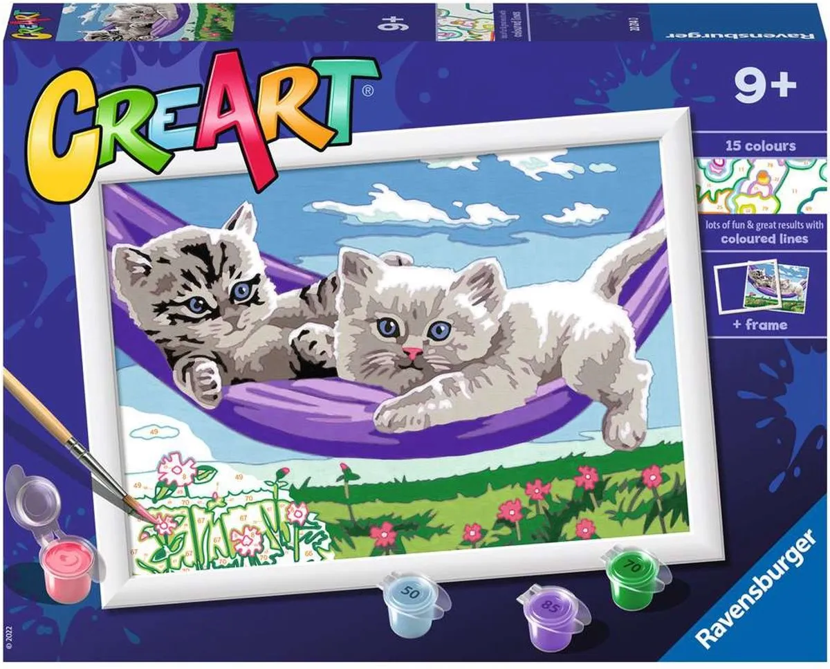Ravensburger CreArt Hammock Fun Schilderen op nummer - Multicolor