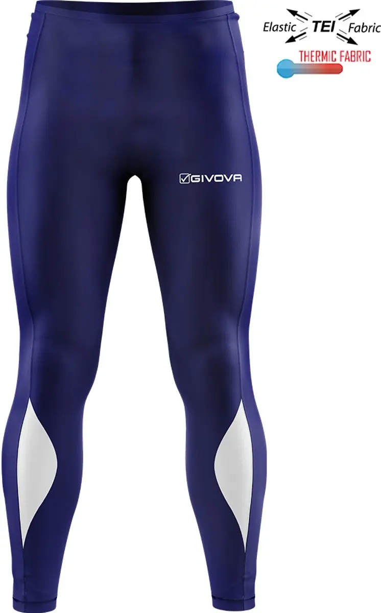 Givova Running Leggings Wit M Man,Vrouw