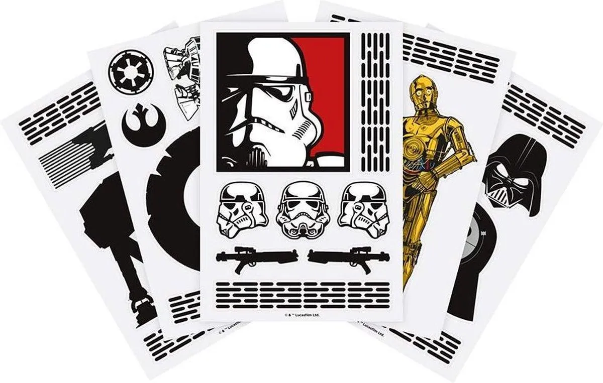 Star Wars Tech Stickers - 29 Stuks - 5 Vellen