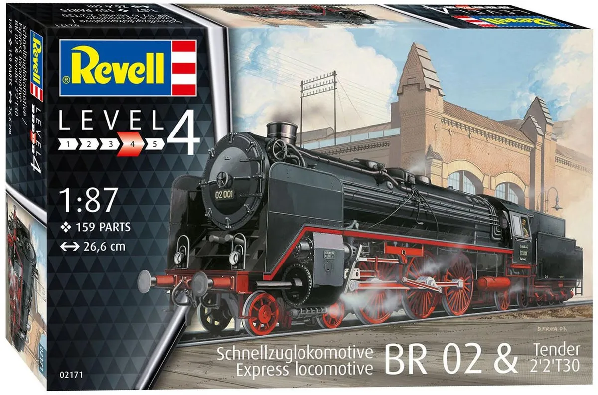 Revell 02171 Express Locomotive BR 02 Modelbouwpakket - 159 Onderdelen - Multi