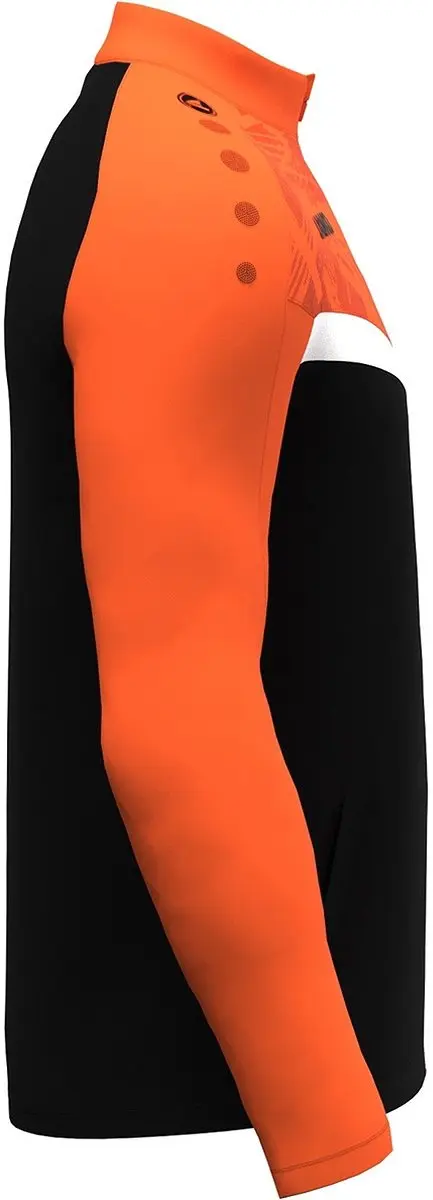 Jako Iconic Polyestervest Kinderen 116 - Zwart/Fluo Oranje