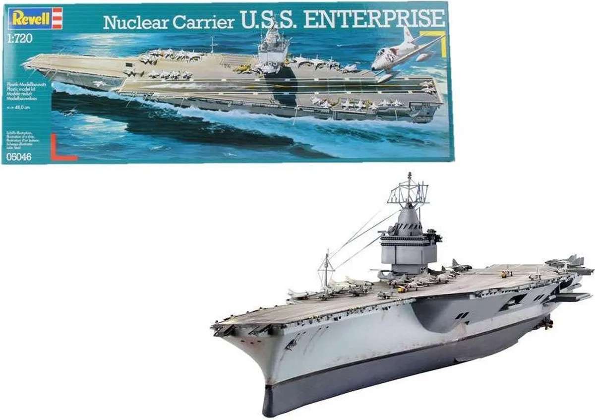 Revell 05046 Modelbouwpakket U.S.S. Enterprise - 1:720 - 102 Onderdelen - Multi
