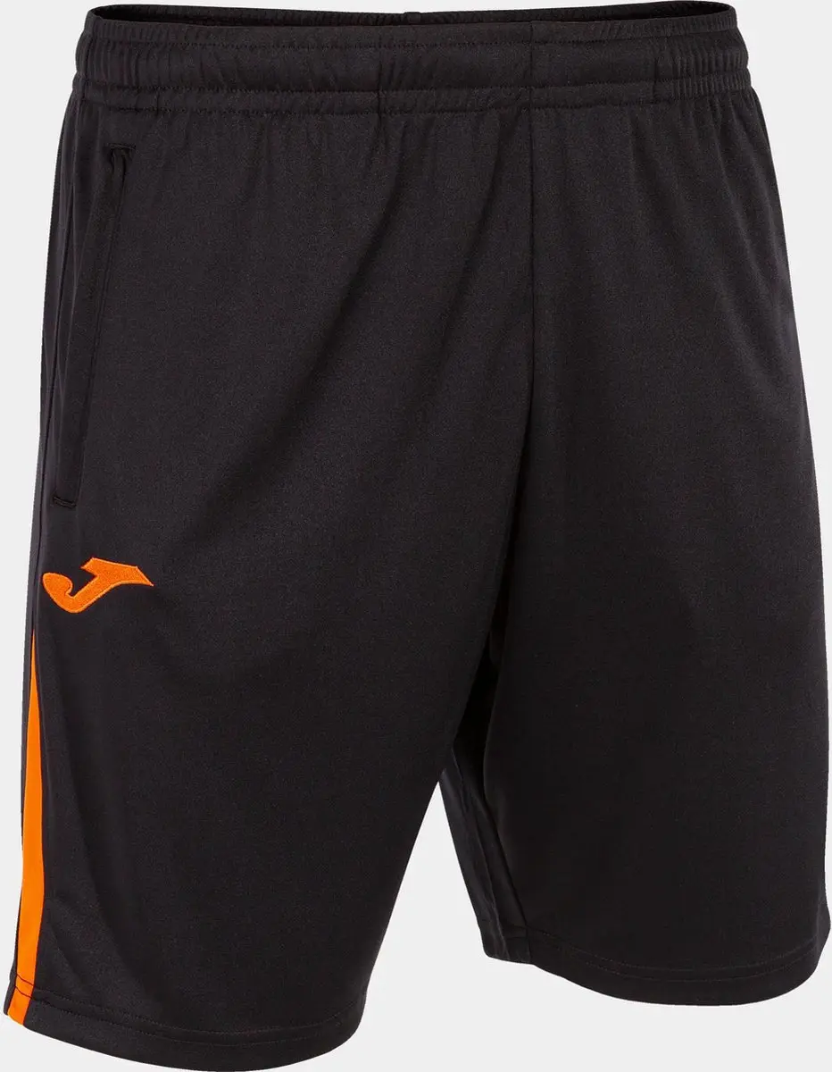 Joma Championship VII Korte Broek M - Zwart/Fluo Groen