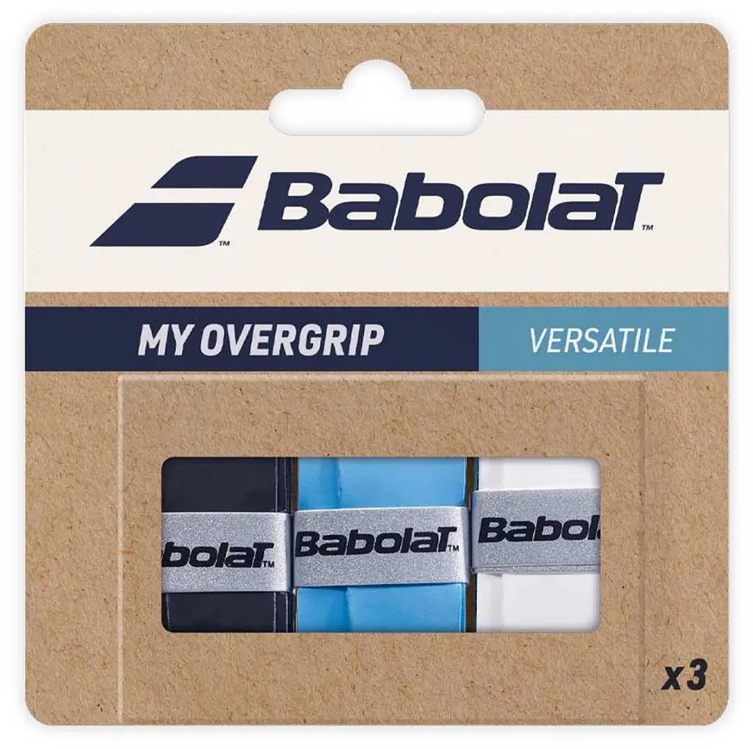 Babolat Blauw/Wit Grip - 3 Stuks