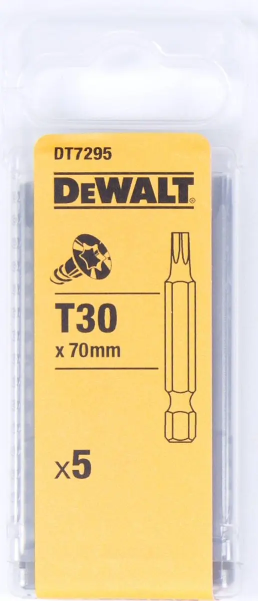DeWalt DT7295-QZ Schroefbit TX30 50mm - 5 Stuks - afbeelding 3 van 5