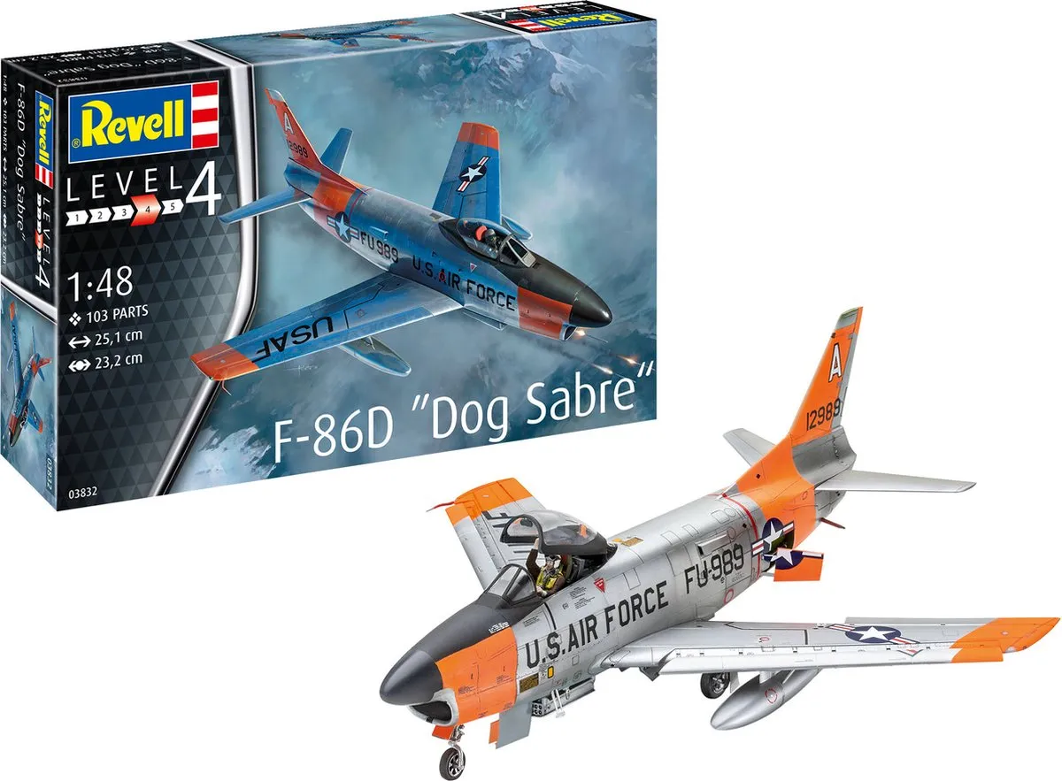 Revell 03832 F-86D Dog Sabre Modelbouwpakket