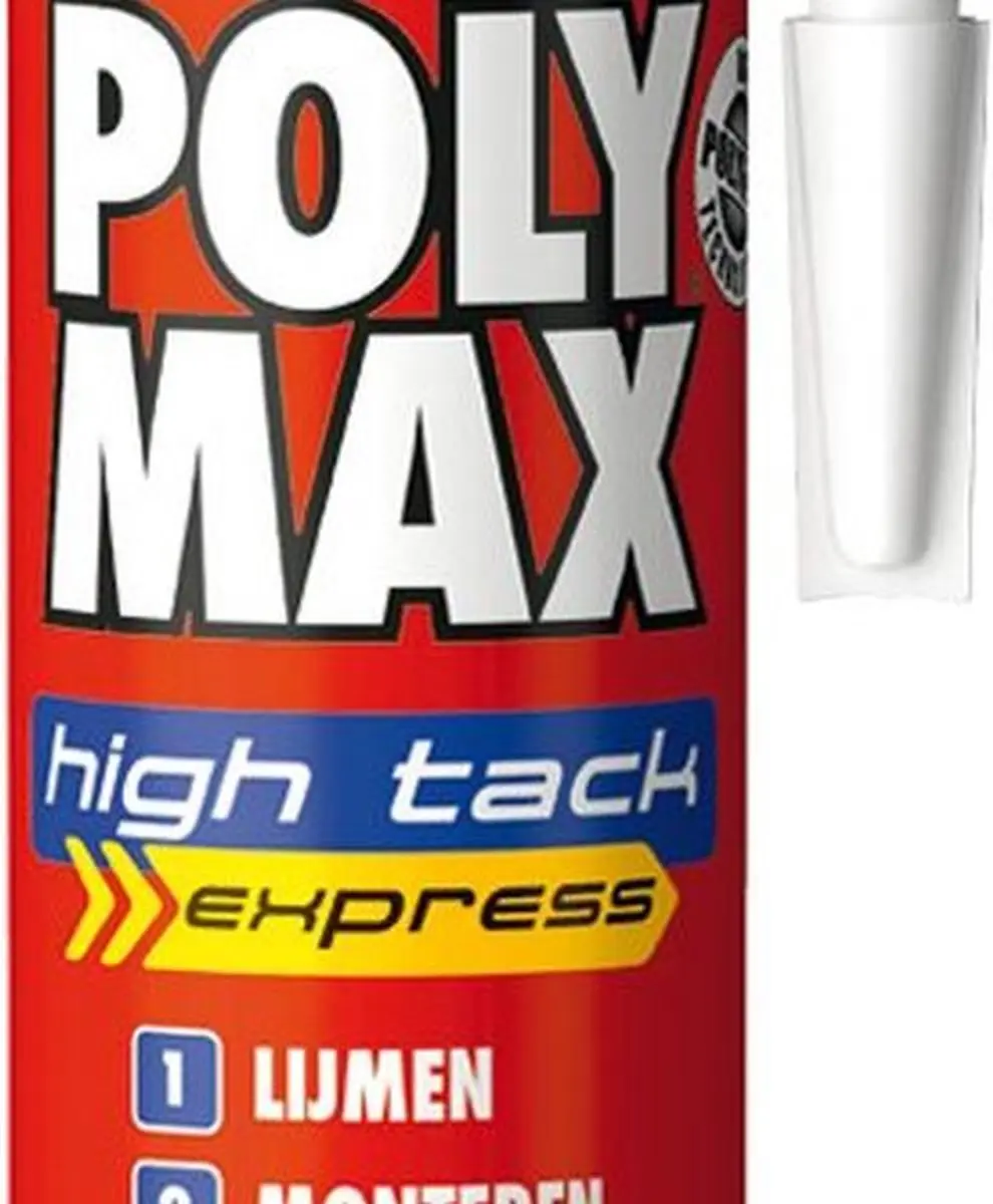 Bison Poly Max High Tack Express Montagelijm 425g - Wit