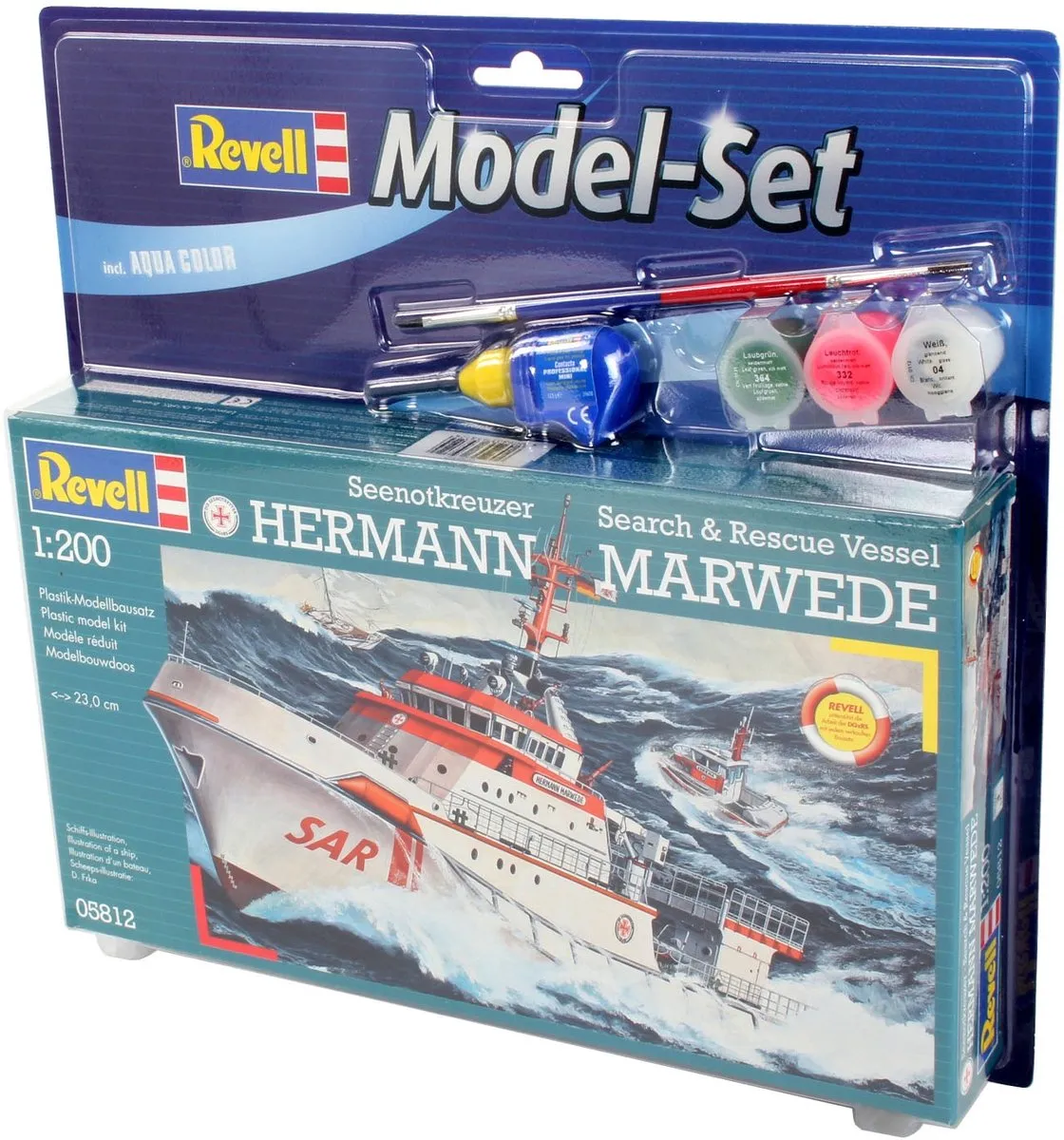 Revell 65812 Seenotkreuzer Hermann Marwede Modelbouwpakket - 1:20 - 78 Onderdelen