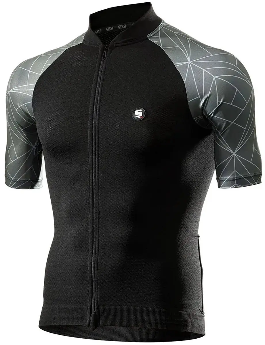 Sixs Fancy Korte Mouw Wielertrui 2XL - Geometric