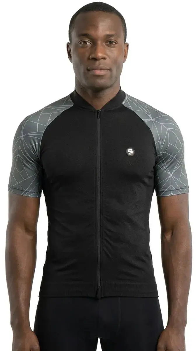 Sixs Fancy Korte Mouw Wielertrui 2XL - Geometric
