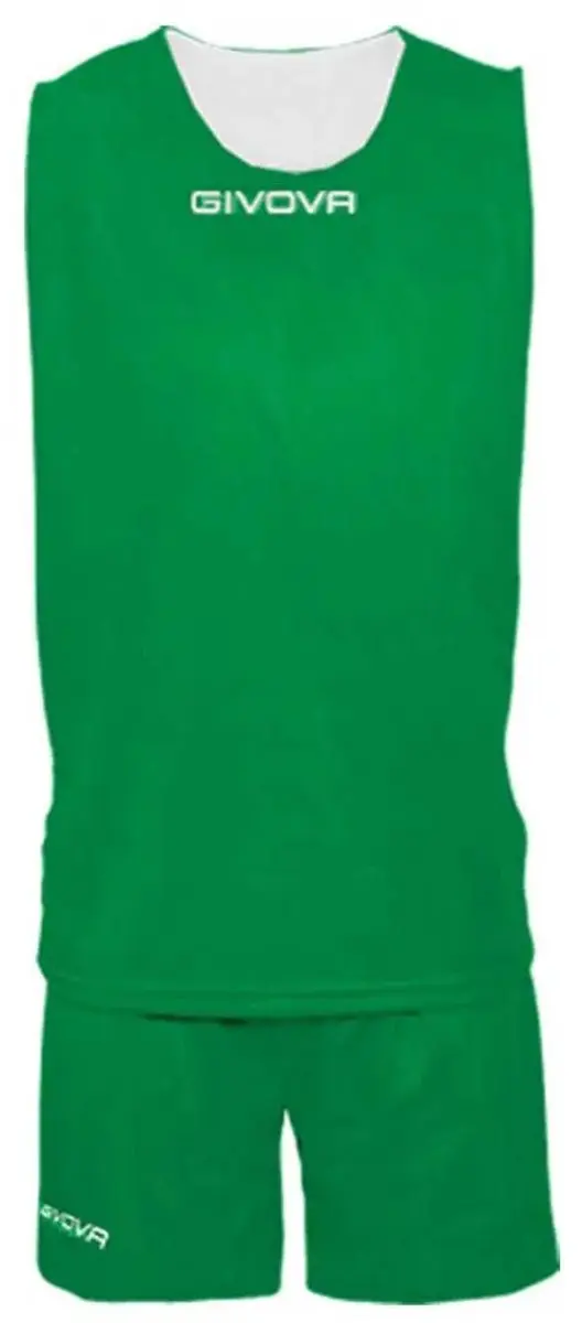 Givova Double Set Zonder Mouwen Groen,Wit L