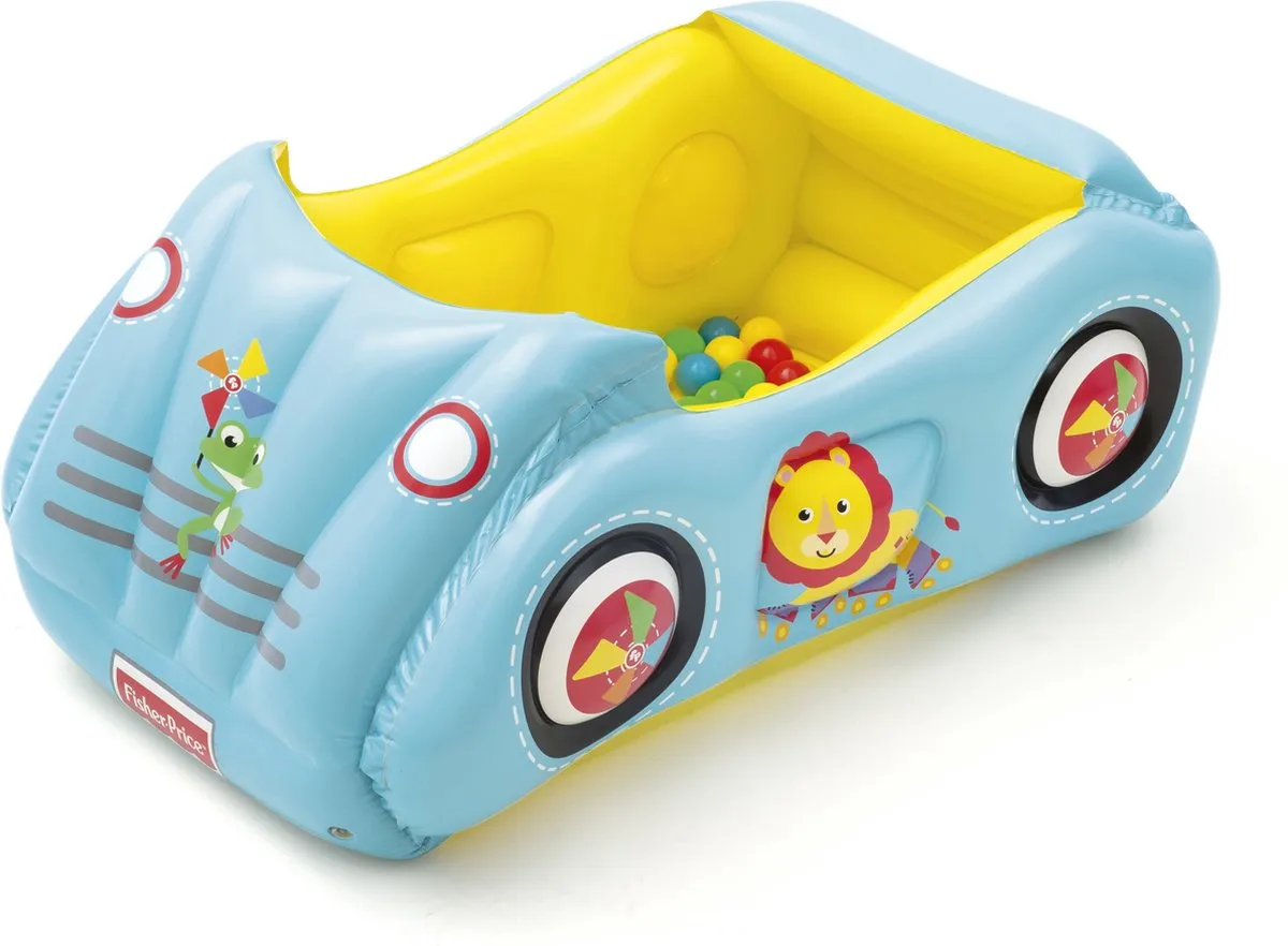 Fisher Price Opblaasauto Multicolor 119x79x51cm