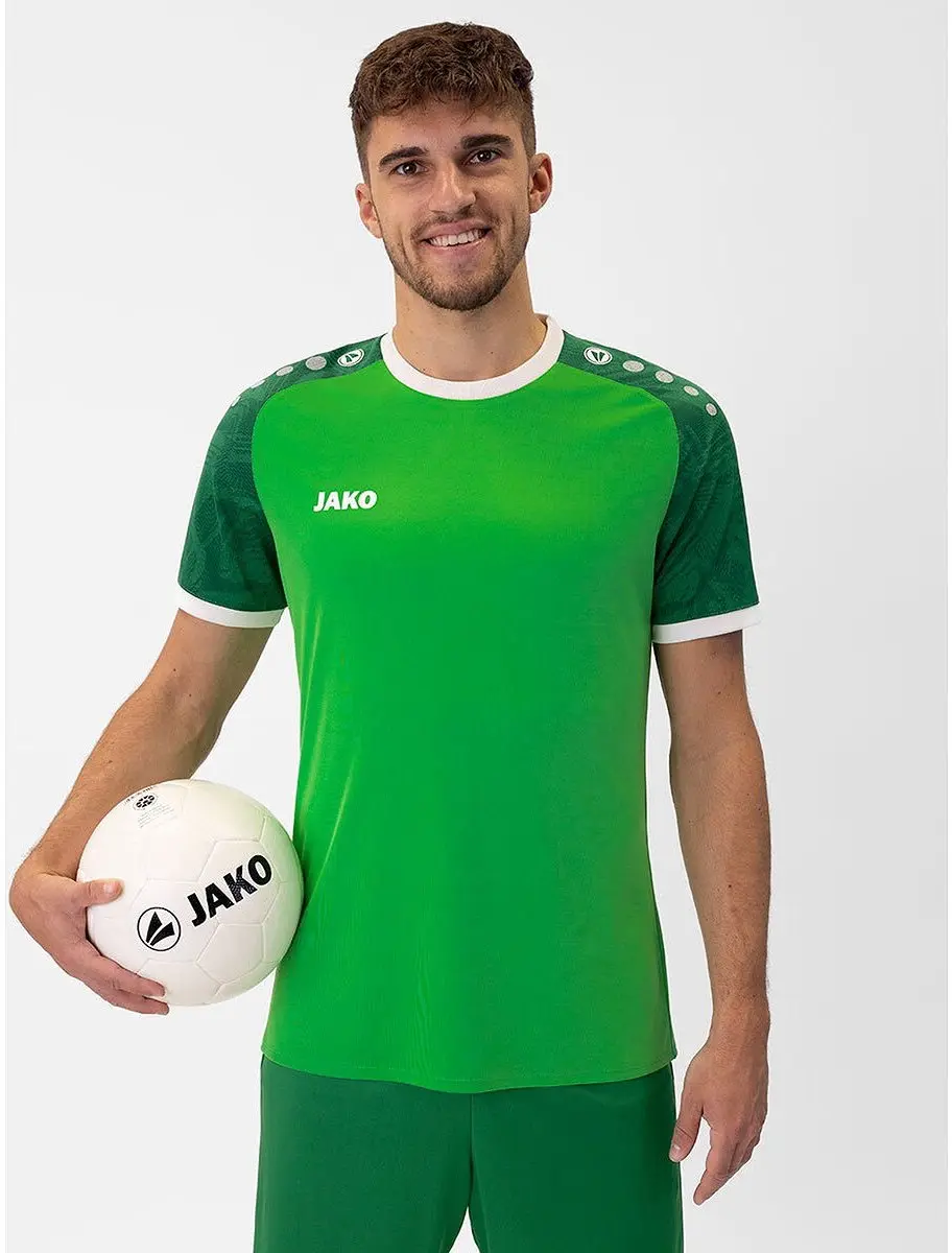 Jako Iconic SS Shirt Senior S - Donkergroen/Wit