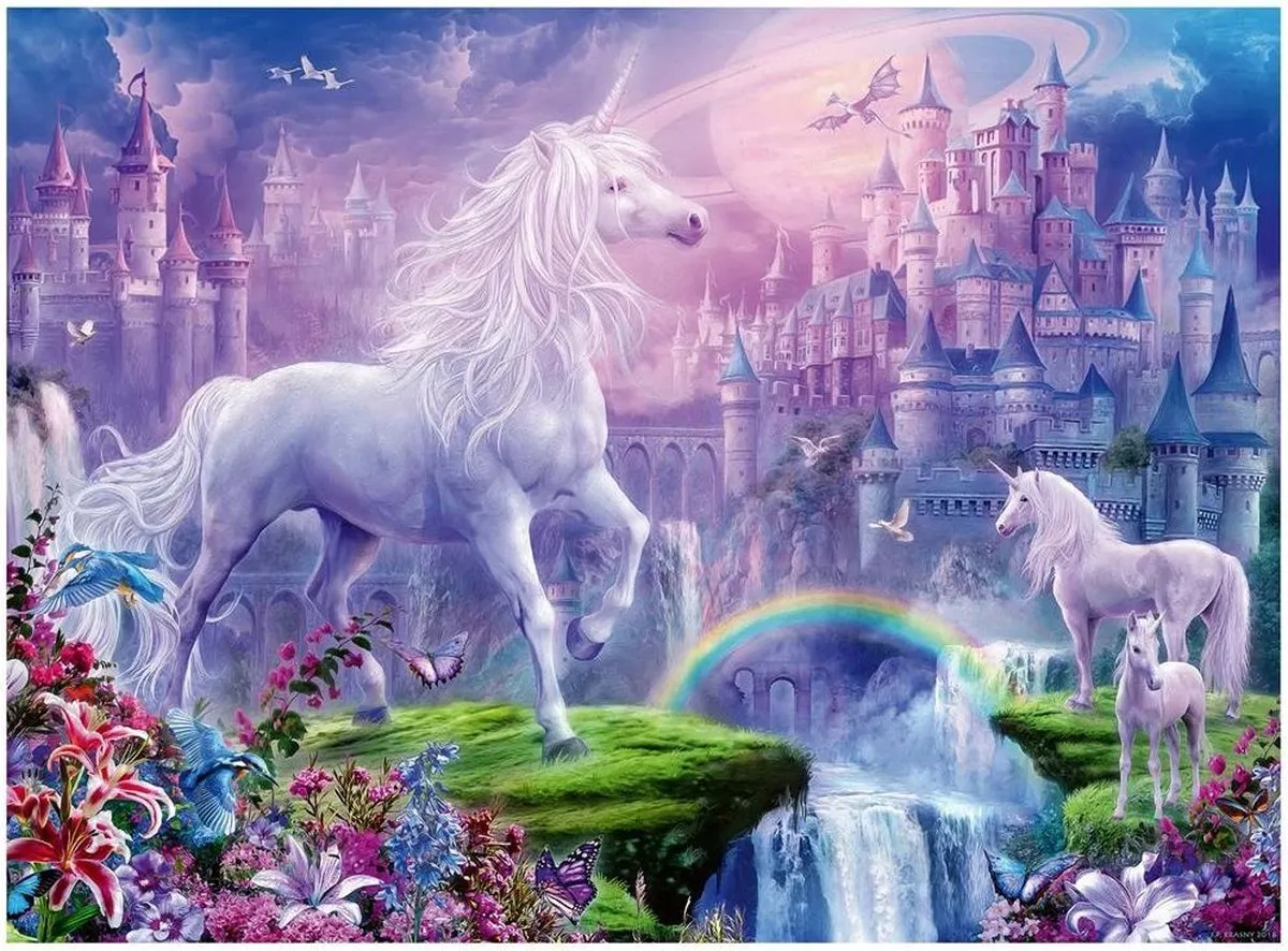 Ravensburger Koninkrijk van de Eenhoorns Legpuzzel 100 Stuks - Multicolor