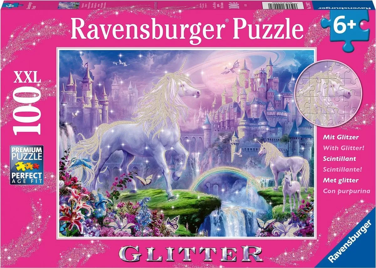 Ravensburger Koninkrijk van de Eenhoorns Legpuzzel 100 Stuks - Multicolor