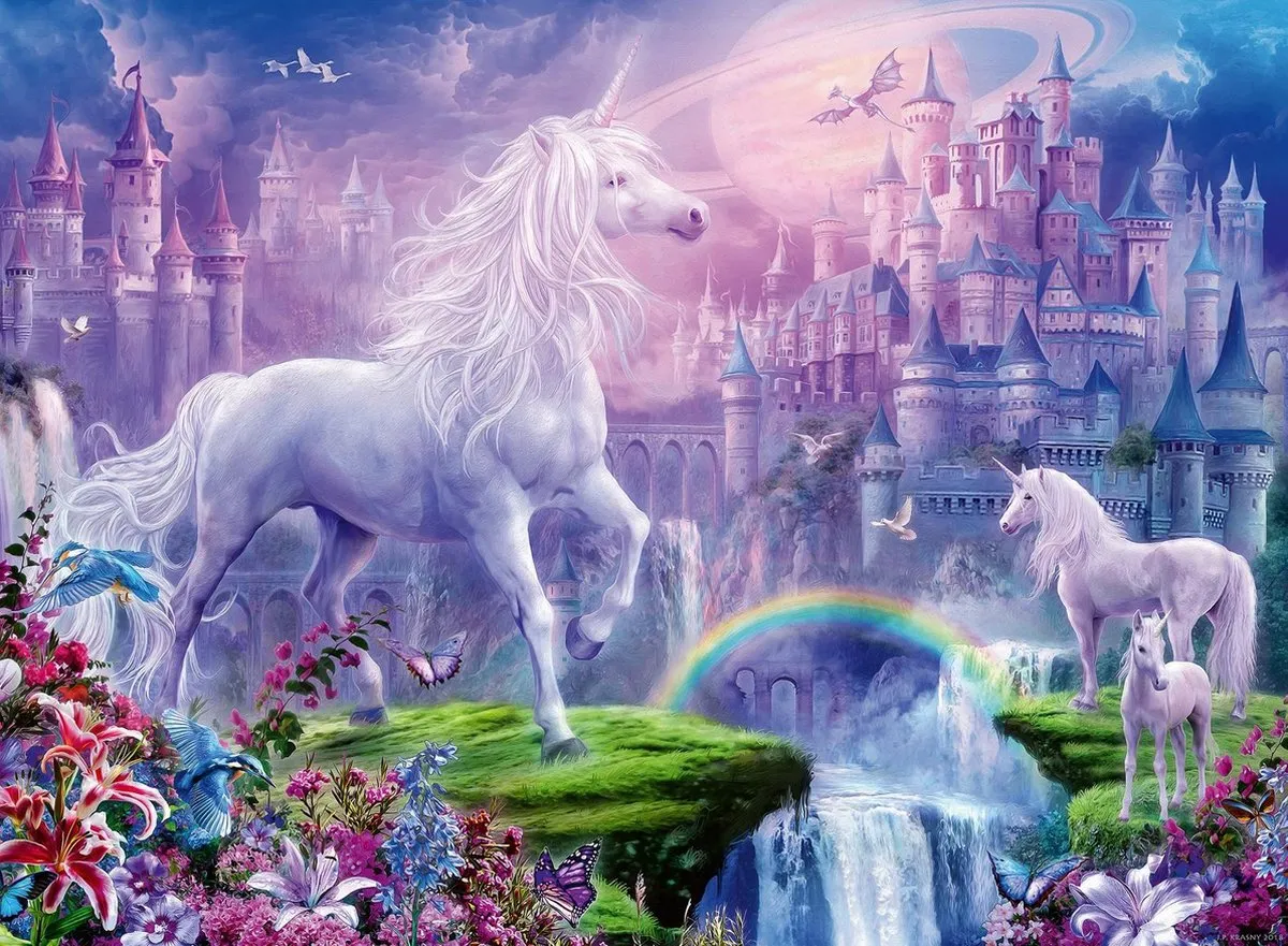 Ravensburger Koninkrijk van de Eenhoorns Legpuzzel 100 Stuks - Multicolor