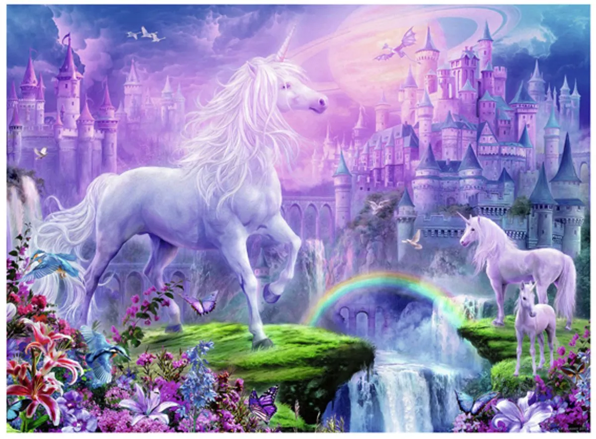 Ravensburger Koninkrijk van de Eenhoorns Legpuzzel 100 Stuks - Multicolor