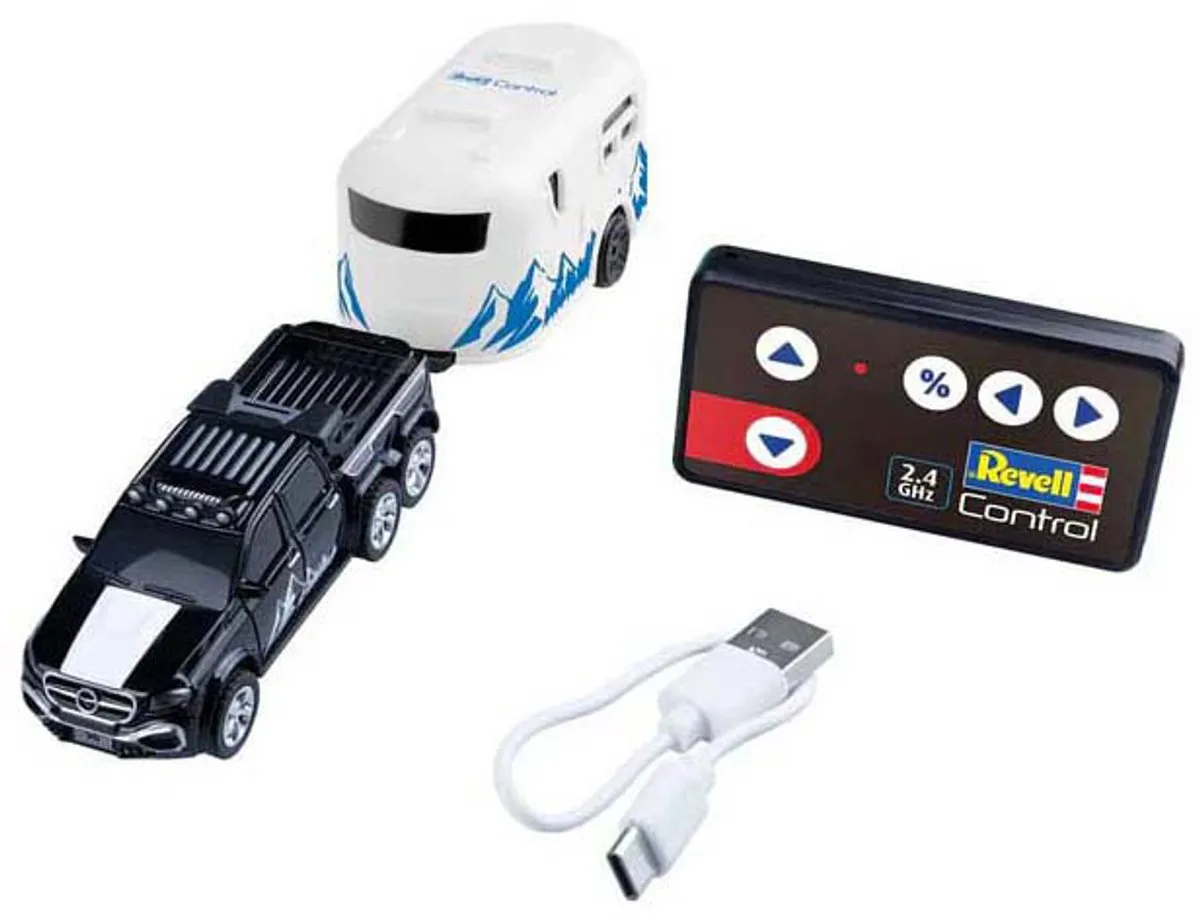 Revell 23566 RC Pickup Auto met Camper Trailer - 1:64 - Multicolor