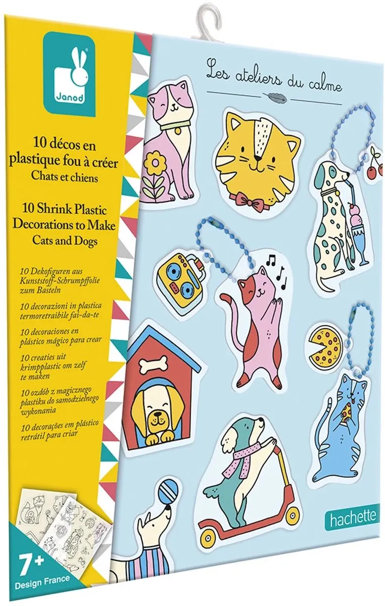 Janod Les Ateliers Du Calme Complete Set Om 10 Plastic Dieren Stickers Te Maken