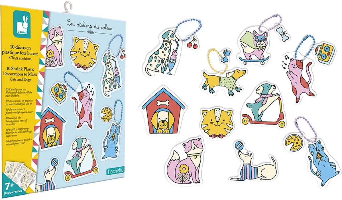 Janod Les Ateliers Du Calme Complete Set Om 10 Plastic Dieren Stickers Te Maken - Multicolor