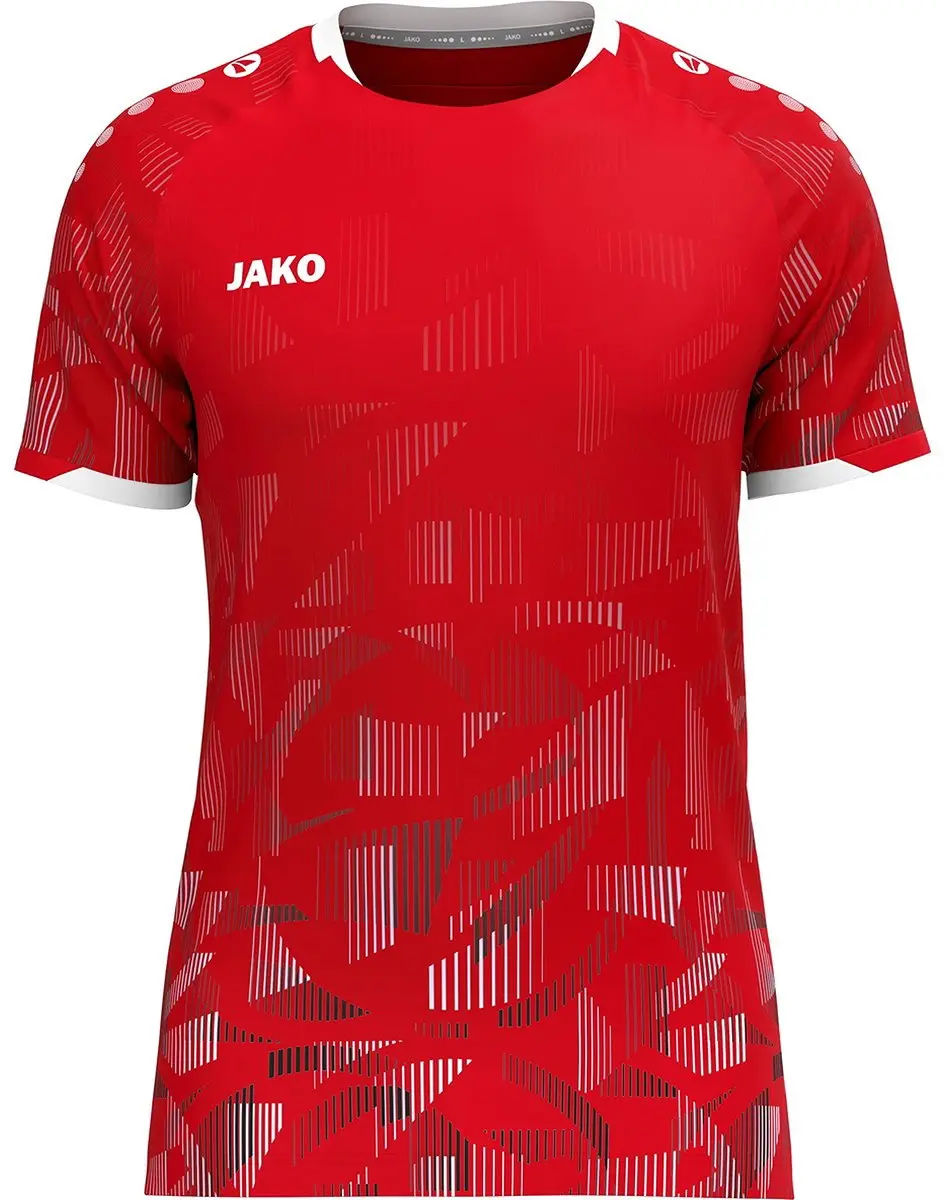 Jako Sonic Shirt Korte Mouw Kinderen 140 - Rood/Zwart/Wit