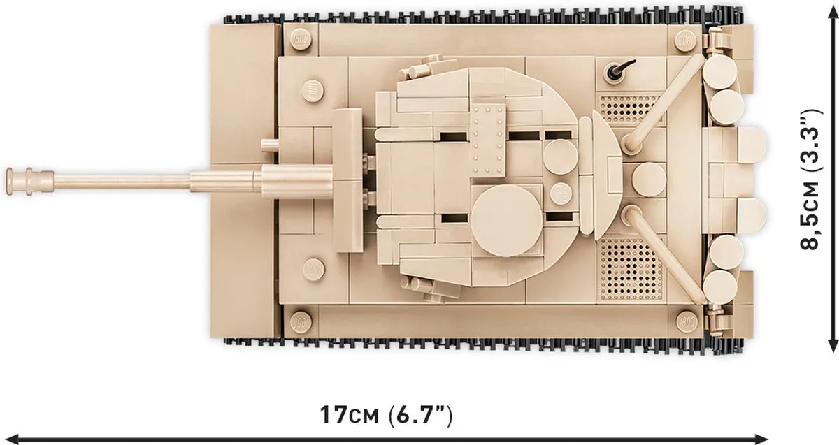 Cobi Panzer VI Tiger 131 COBI-2710 - 272 Onderdelen - Meerkleurig