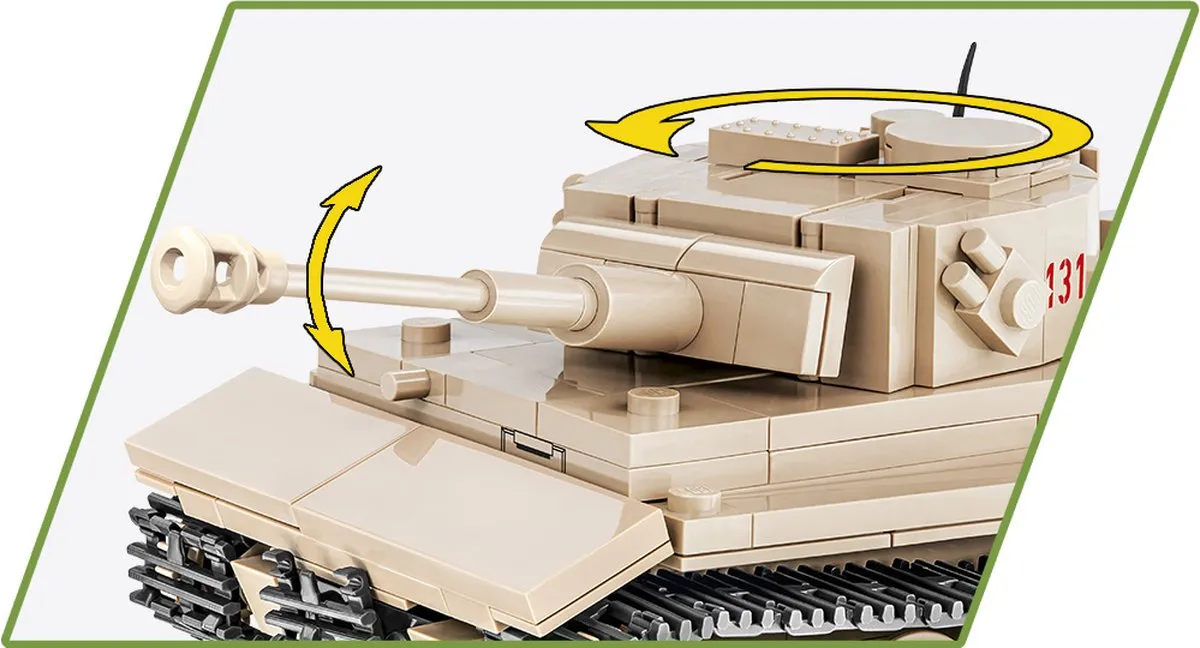Cobi Panzer VI Tiger 131 COBI-2710 - 272 Onderdelen - Meerkleurig