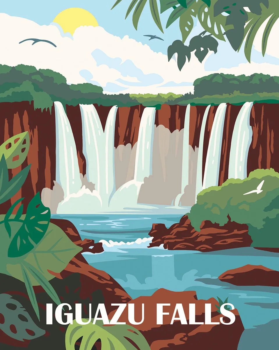Ravensburger CreArt Adults Trend Iguazu Watervallen - Meerkleurig