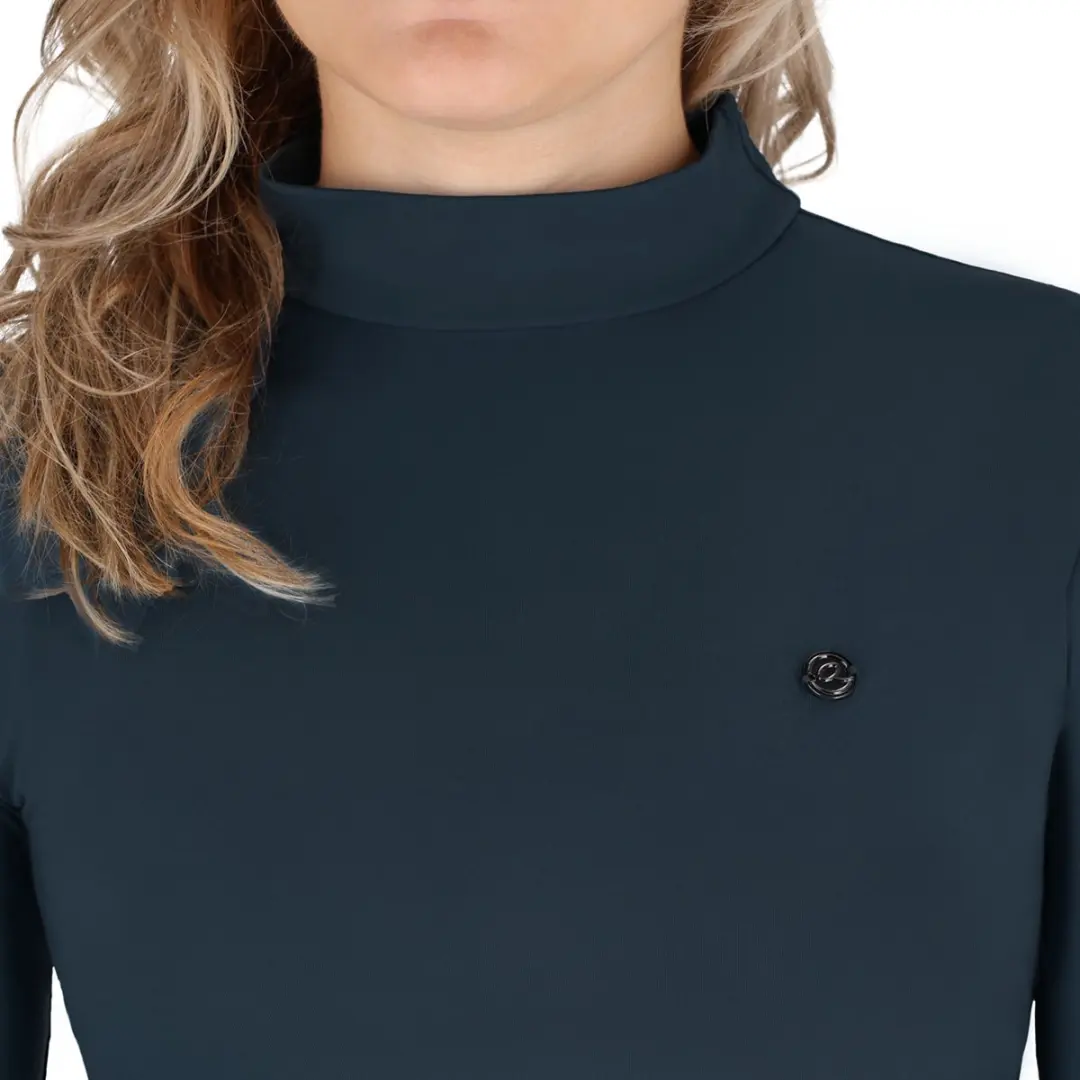 QHP Teddie Trainingsshirt - 38 - Blauw - afbeelding 3 van 4