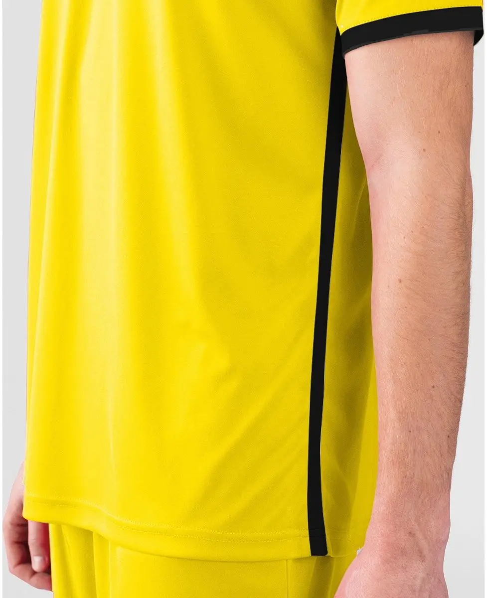 JAKO Primera Shirt Korte Mouw Heren - Geel - Maat S