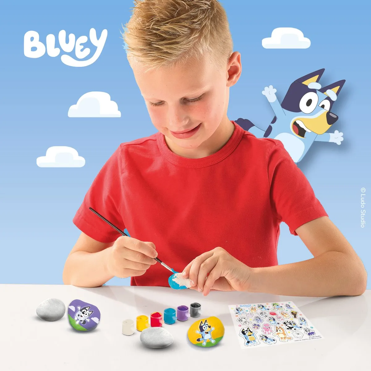 SES Creative Bluey Stenen Schilderen - 5 Stuks - 23 Stickers