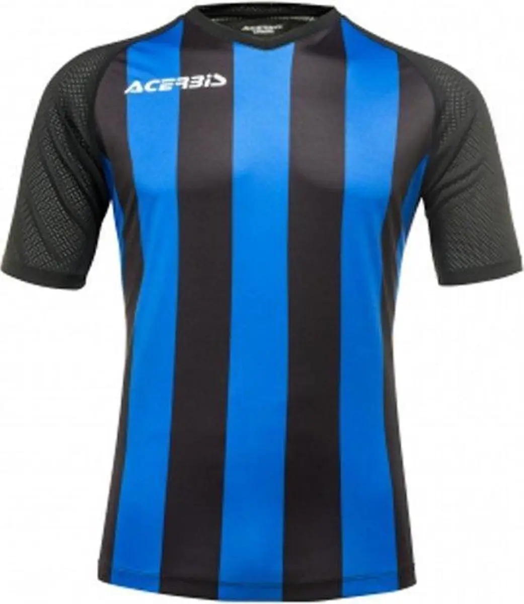 Acerbis Sports JOHAN STRIPED S/SL JERSEY (Sportshirt) BLACK/ROYAL BLUE S