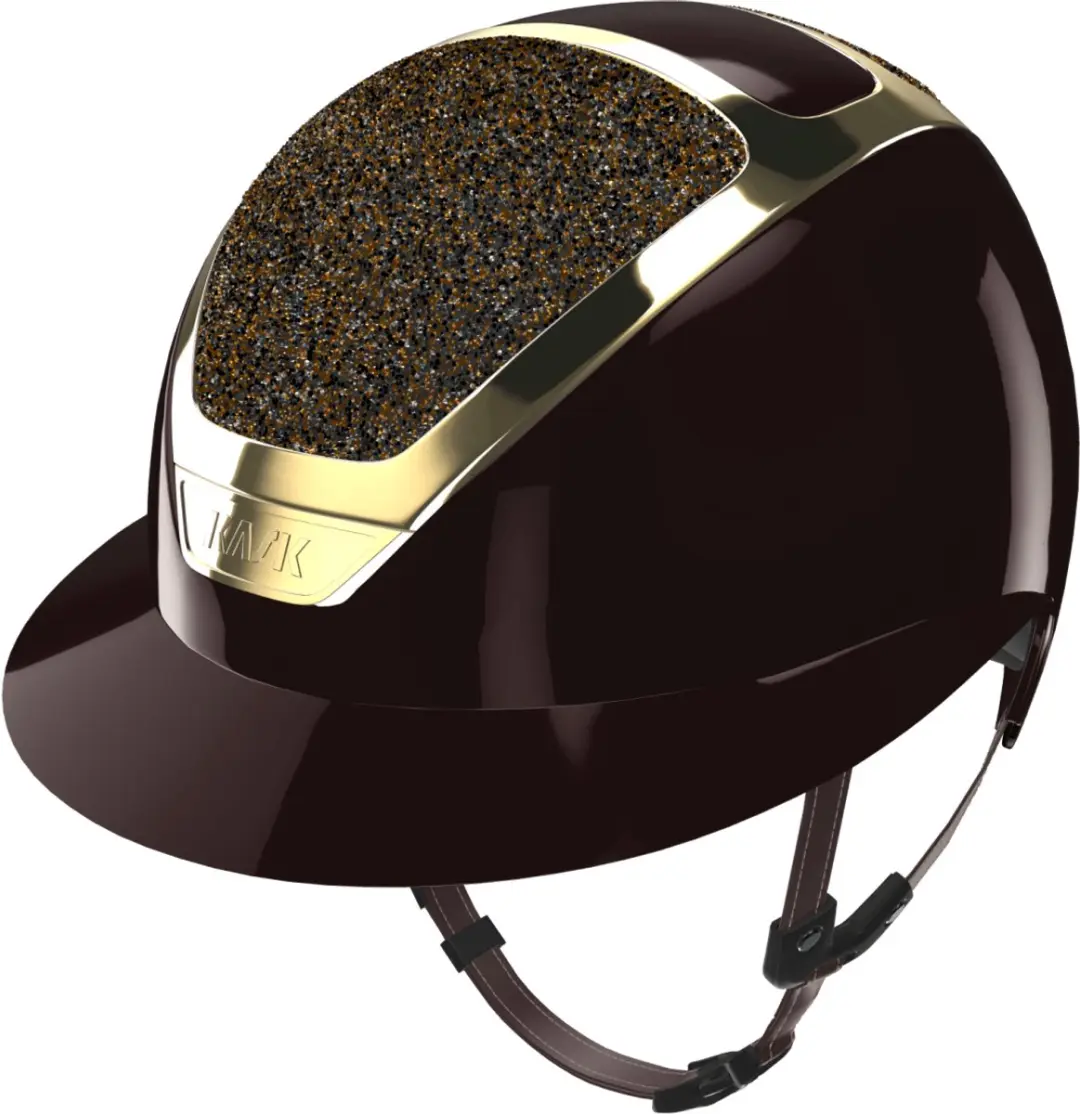 Kask Star Lady Pure Shine Espresso Crystals Midnight Mixture 57-59 Chrome Gold
