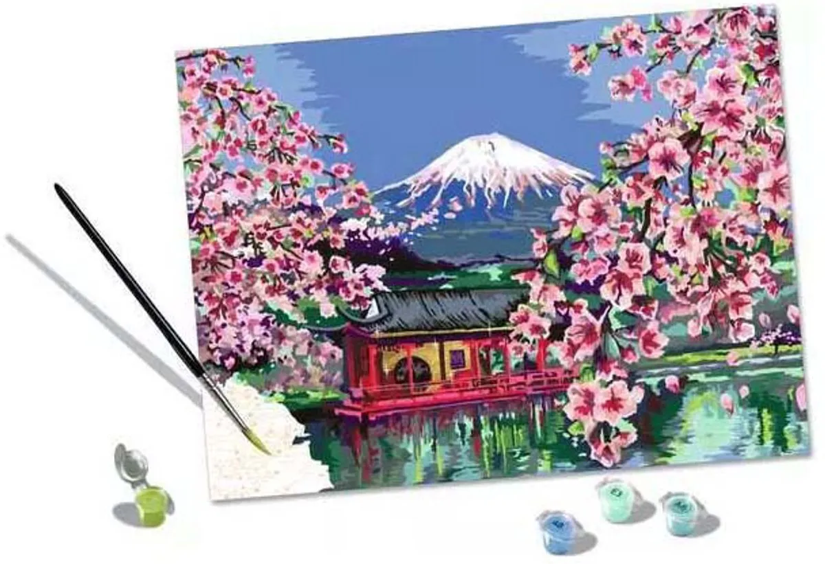Ravensburger Creart Japanese Cherry Blossom Schilderijset - Multicolor