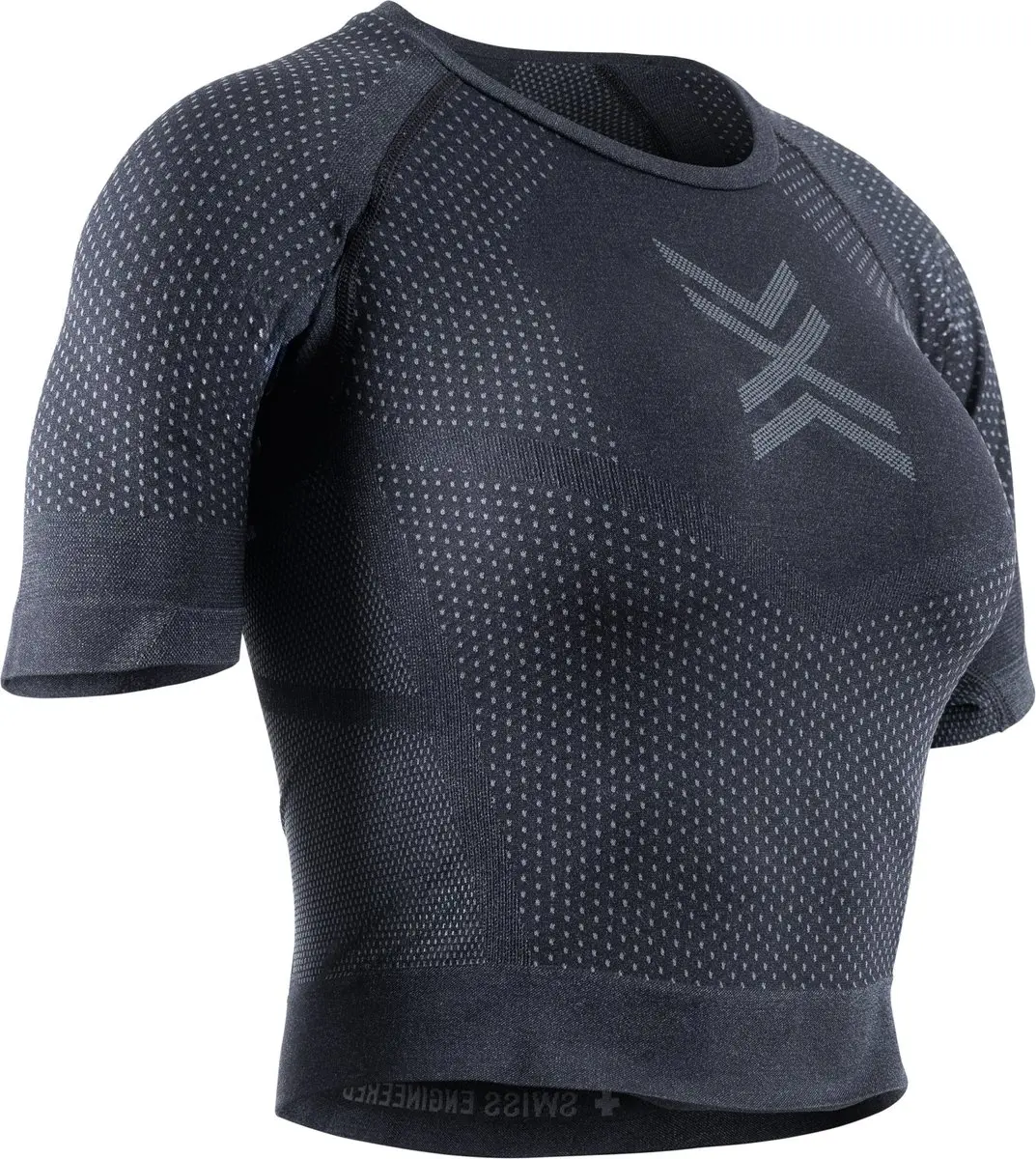 X-Bionic Xceed Run Crop Top Dames X Black/Rhino Grey