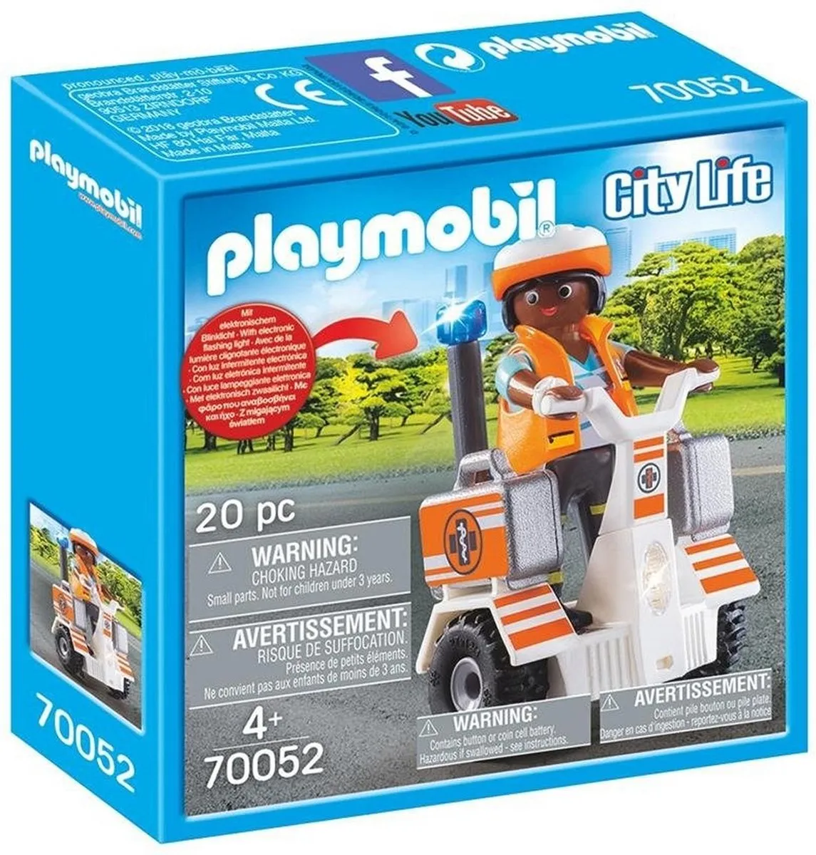Playmobil 70052 City Life Eerste Hulp Balans Racer - Multi color - afbeelding 2 van 2