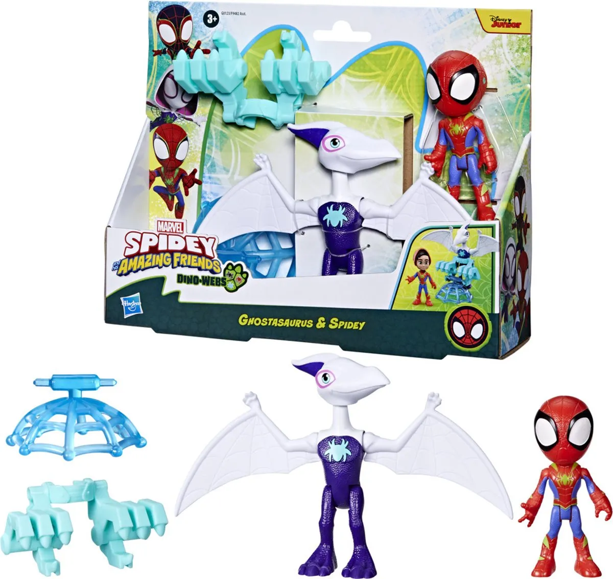Hasbro Marvel Spidey and His Amazing Friends Ghostasaurus & Spidey G01235X0 - Meerkleurig