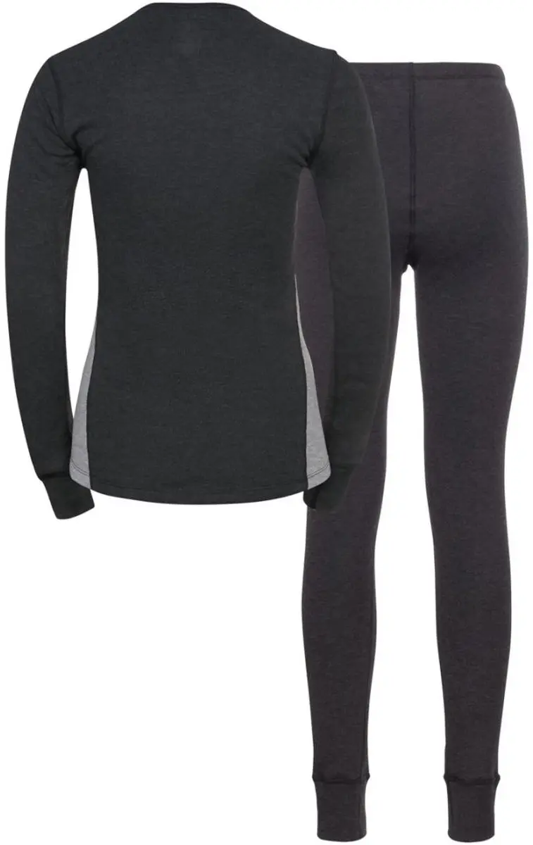 ODLO Active Warm Eco Set Dames - S - Dark Grey Melange - afbeelding 5 van 6