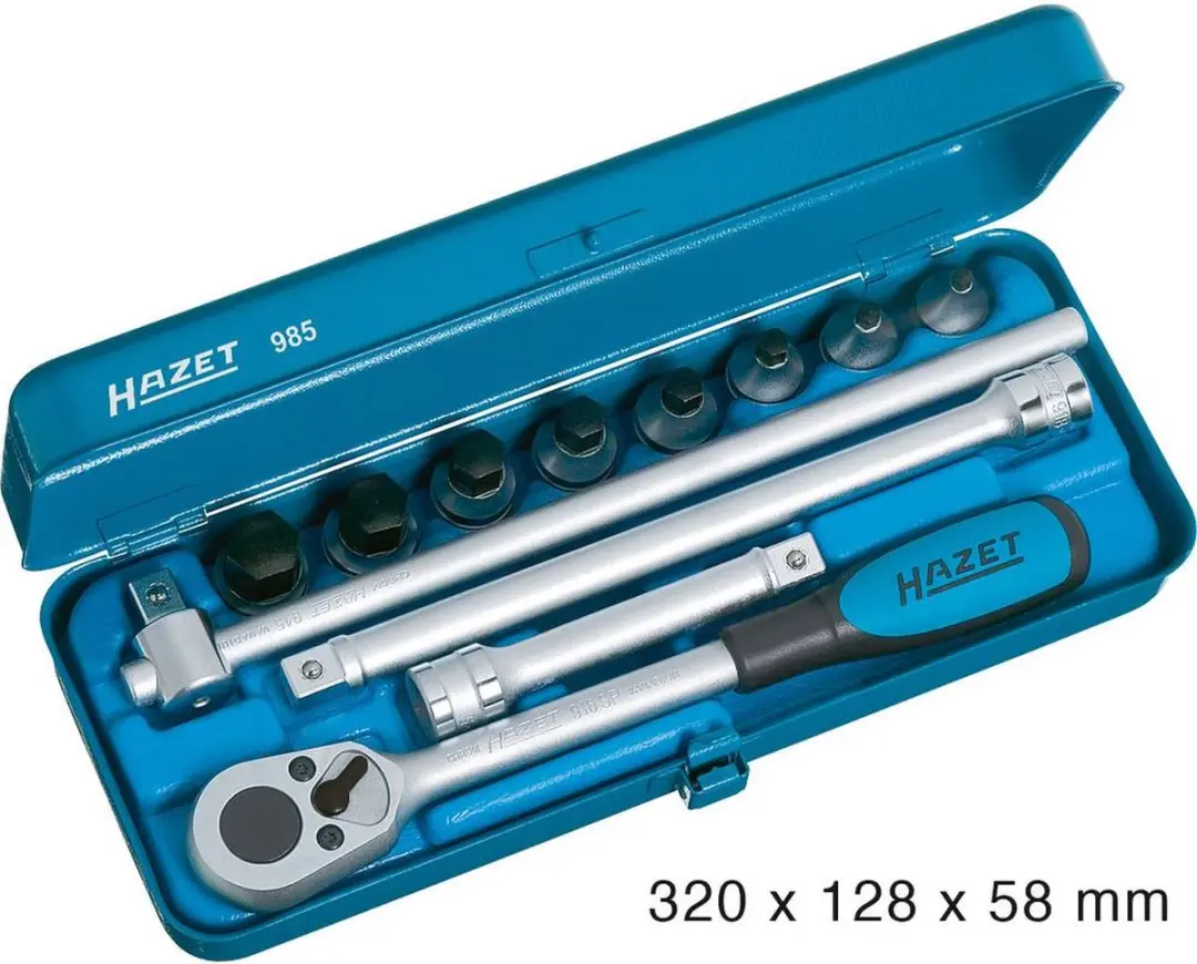 Hazet 985 Dopsleutelset Metrisch 1/2" (12.5 mm) 12-delig