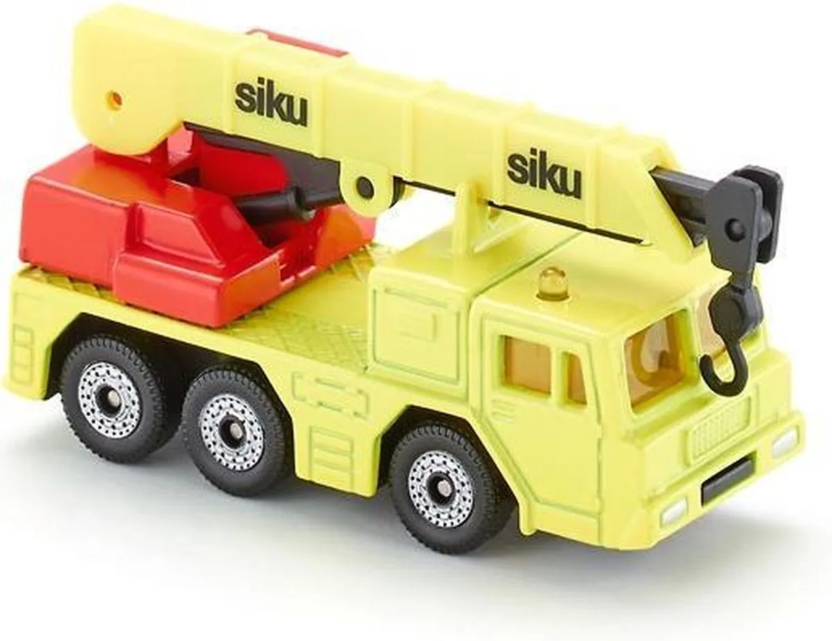 SIKU Hydraulische Kraanwagen 1326 - Geel/Rood - afbeelding 6 van 6