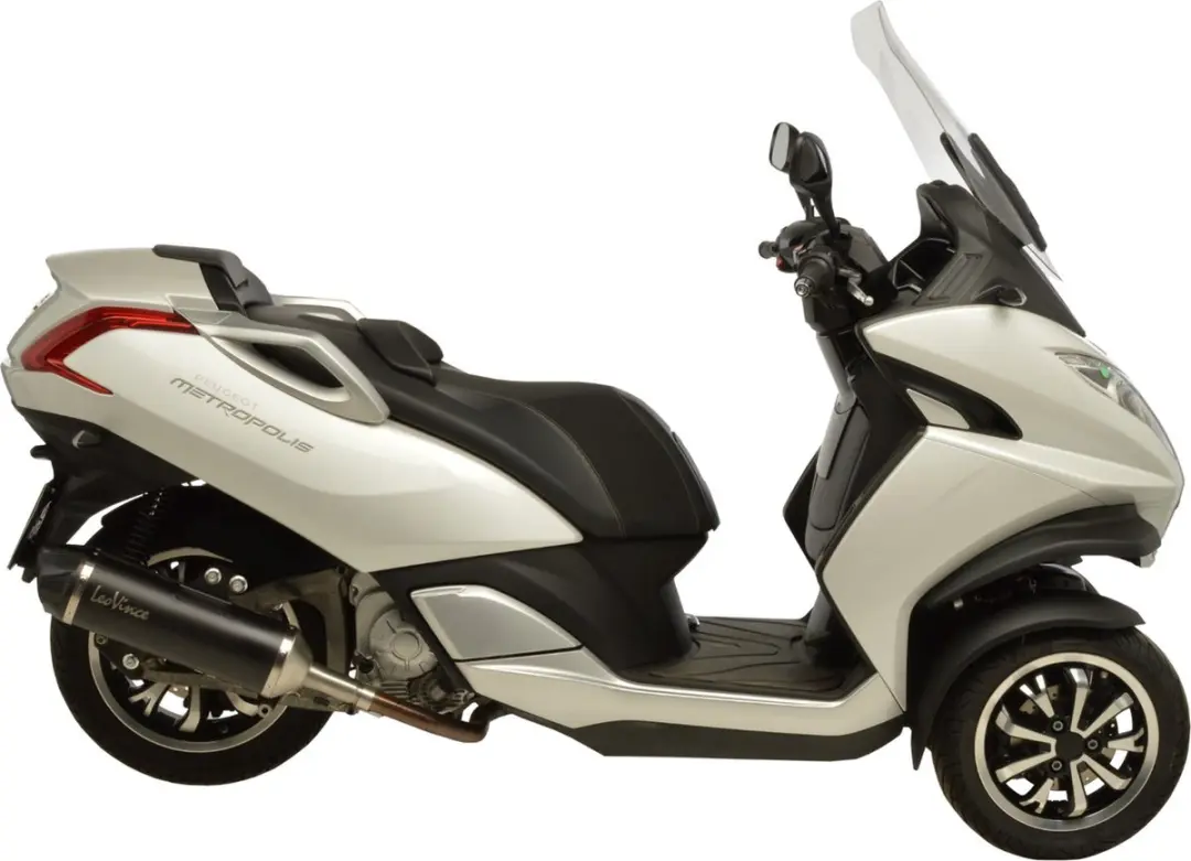 Uitlaat Leovince NERO Slip-on RVS voor Peugeot Metropolis 400i